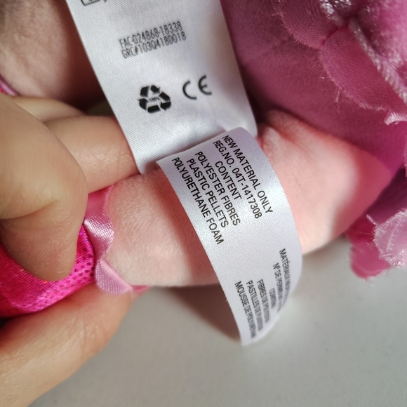 Disney Muppet Babies Miss Piggy 14" Plush Toy Doll Pink Dress Collectible - Picture 6 of 6